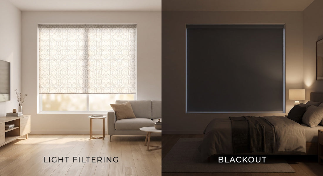 Light Filtering vs. Blackout Roller Shades