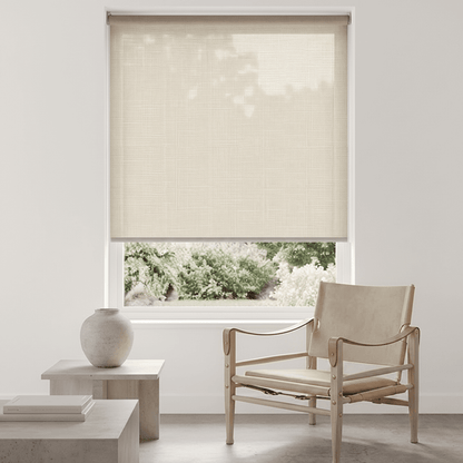 Hush Hue Light Filtering Woven Texture Roller Shade