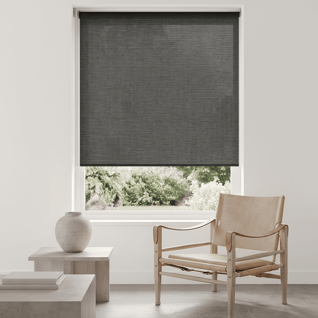 Hush Hue Light Filtering Woven Texture Roller Shade