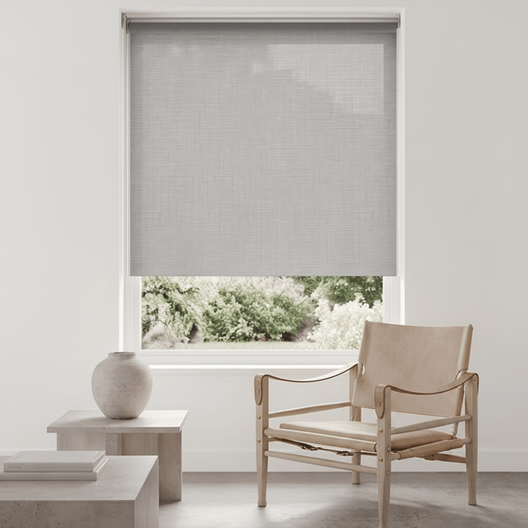 Hush Hue Light Filtering Woven Texture Roller Shade