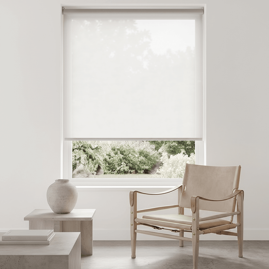 Hush Hue Light Filtering Woven Texture Roller Shade