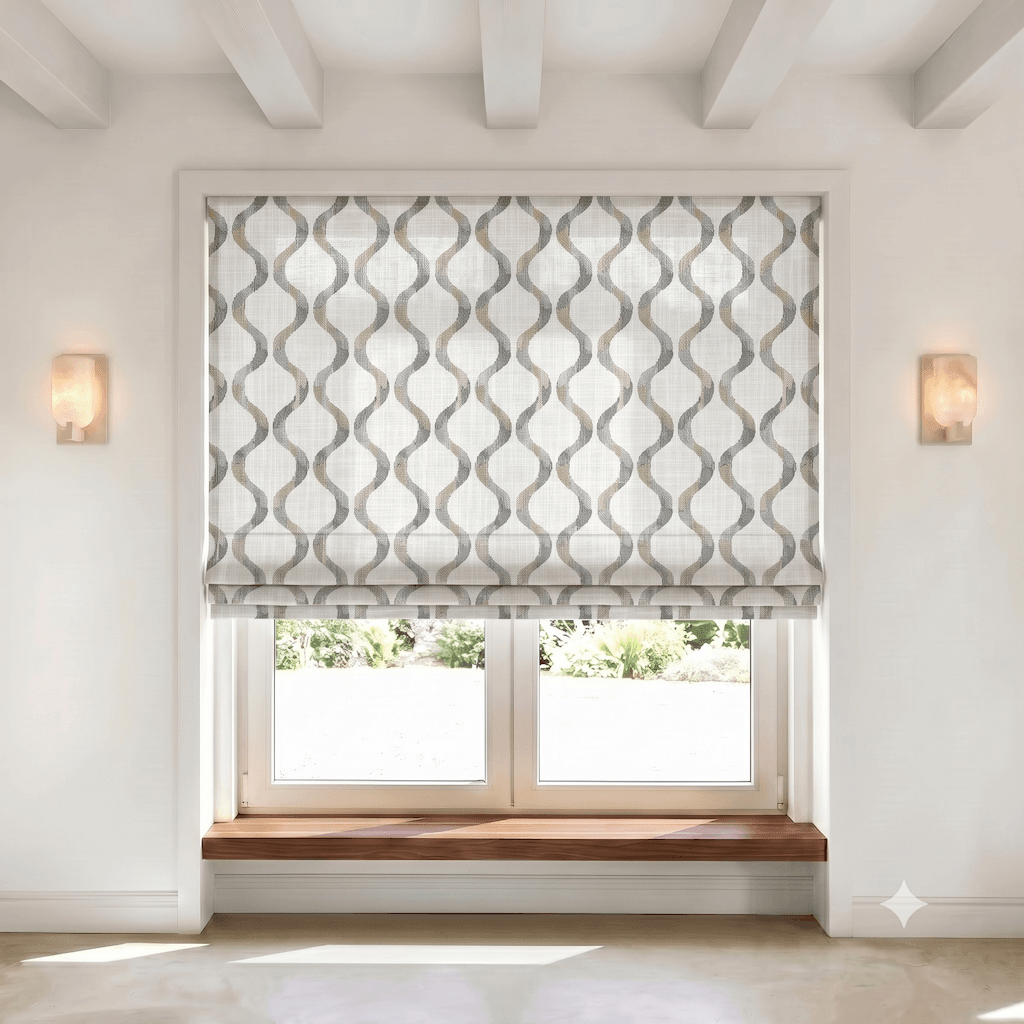 Briselle Floral Linen Blend Roman Shade