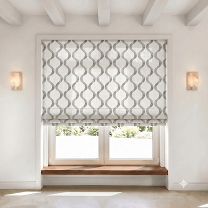 Briselle Floral Linen Blend Roman Shade