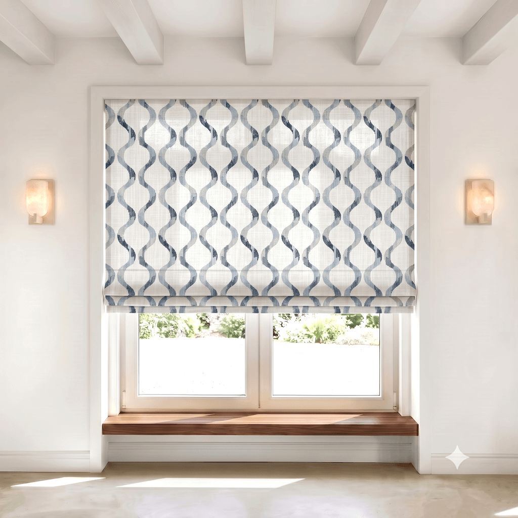 Briselle Floral Linen Blend Roman Shade