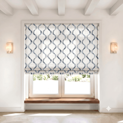 Briselle Floral Linen Blend Roman Shade