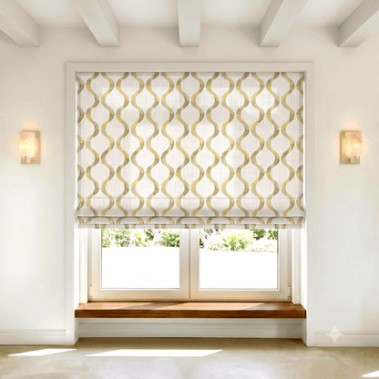 Briselle Floral Linen Blend Roman Shade