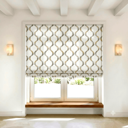 Briselle Floral Linen Blend Roman Shade