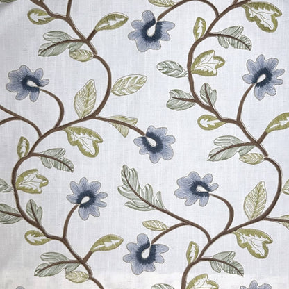 Ciel Embroidered Garden Roman Shade