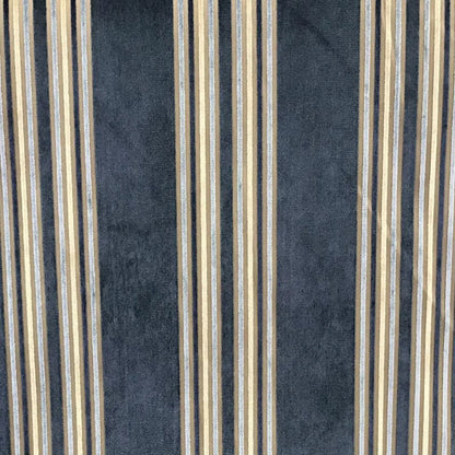 Vespera Striped Velvet Roman Shade