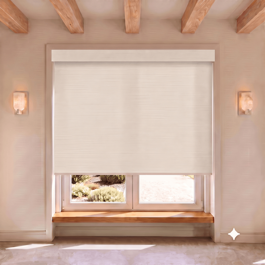 Light Catcher Semi-Blackout Woven Texture Roller Shade