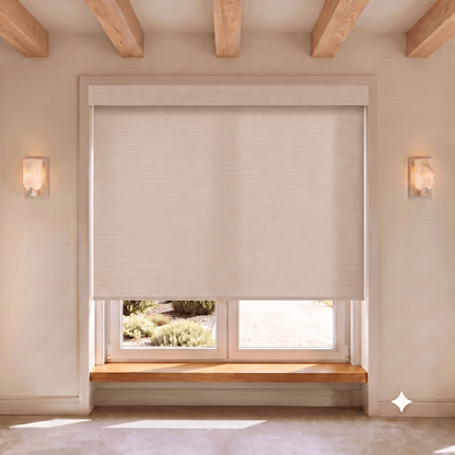 Light Catcher Semi-Blackout Woven Texture Roller Shade