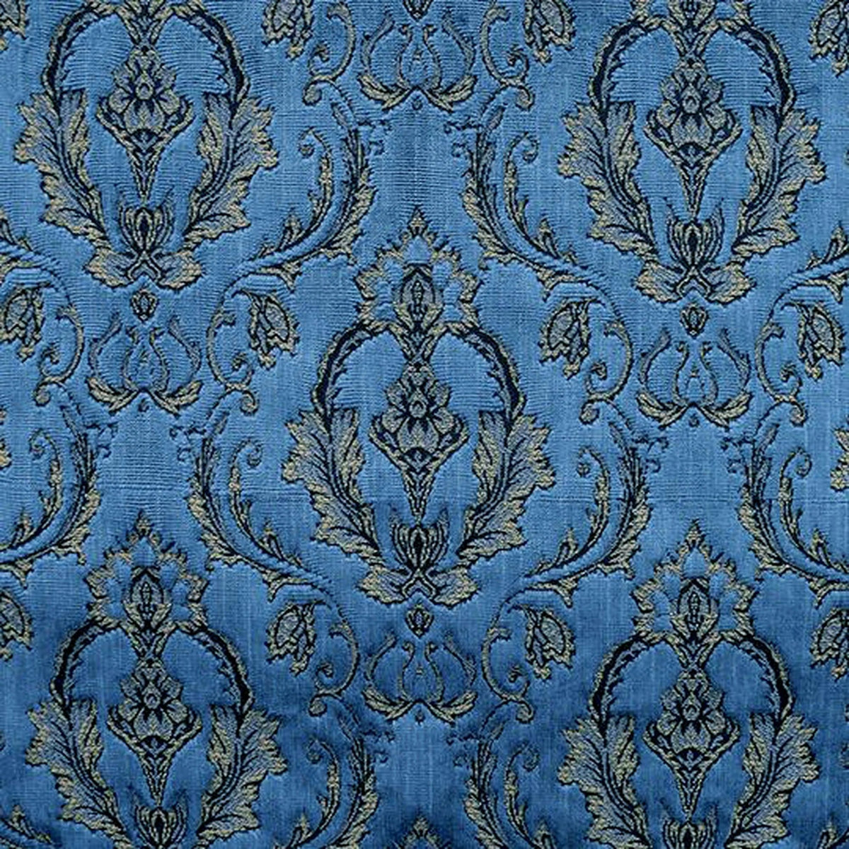 Monte Damask Velvet Fabric - Royal