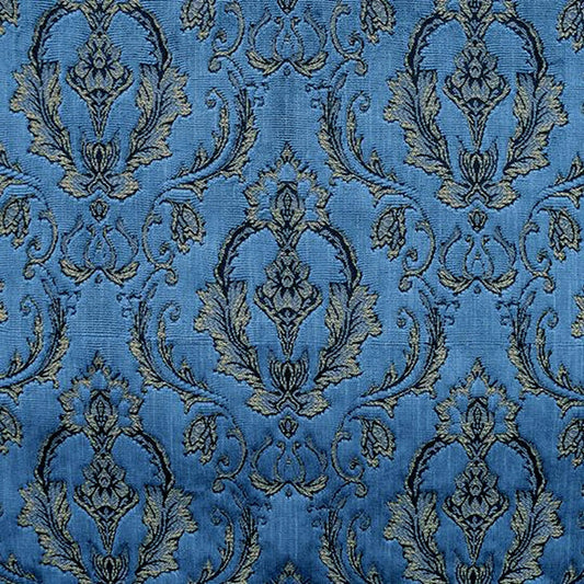 Monte Damask Velvet Fabric - Royal