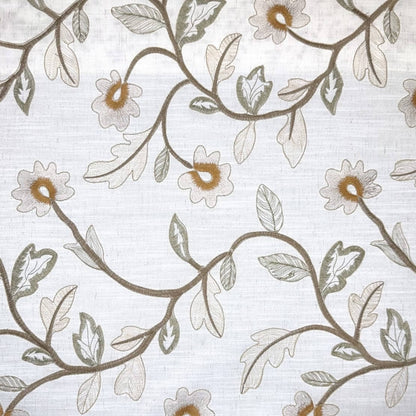 Ciel Embroidered Garden Roman Shade