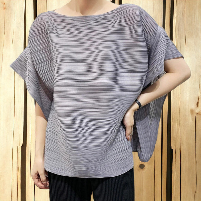 Lena's Whisper Pleated Breeze Blouse Top Shirt