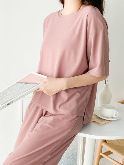 2pc Set Loungewear Loose Wrinkle-Free Women Pajama Set / Freer Nomad